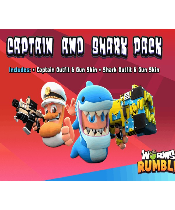 Worms Rumble - Captain & Shark Double Pack DLC Steam Key GLOBAL